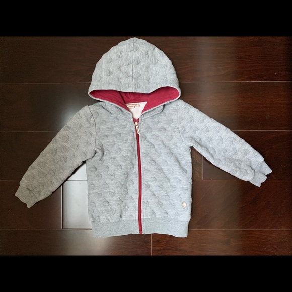 Brums 3D heart print zipper hooded jacket, 18 mo - Picture 3 of 6
